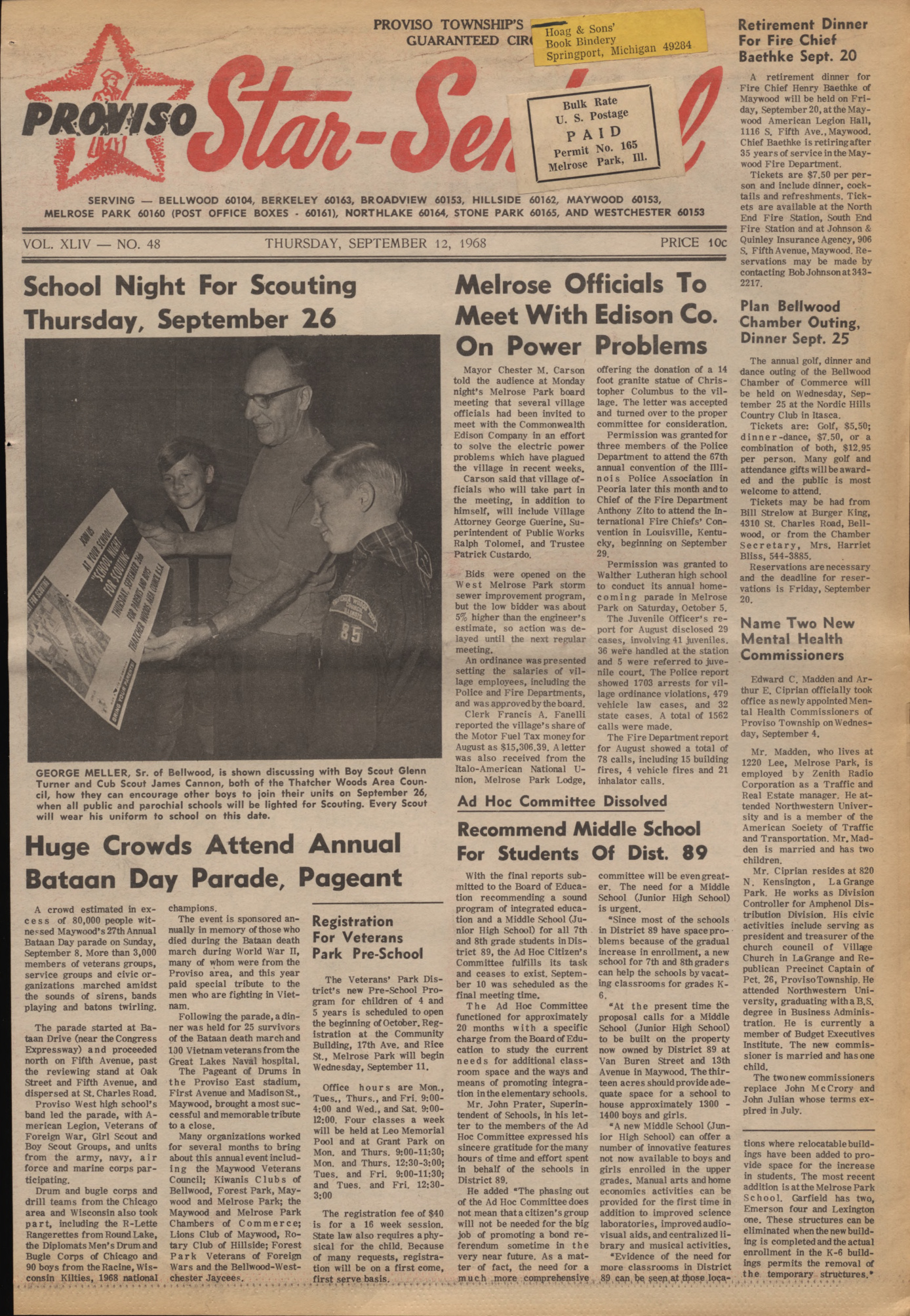 Proviso Star-Sentinel – 19680912
