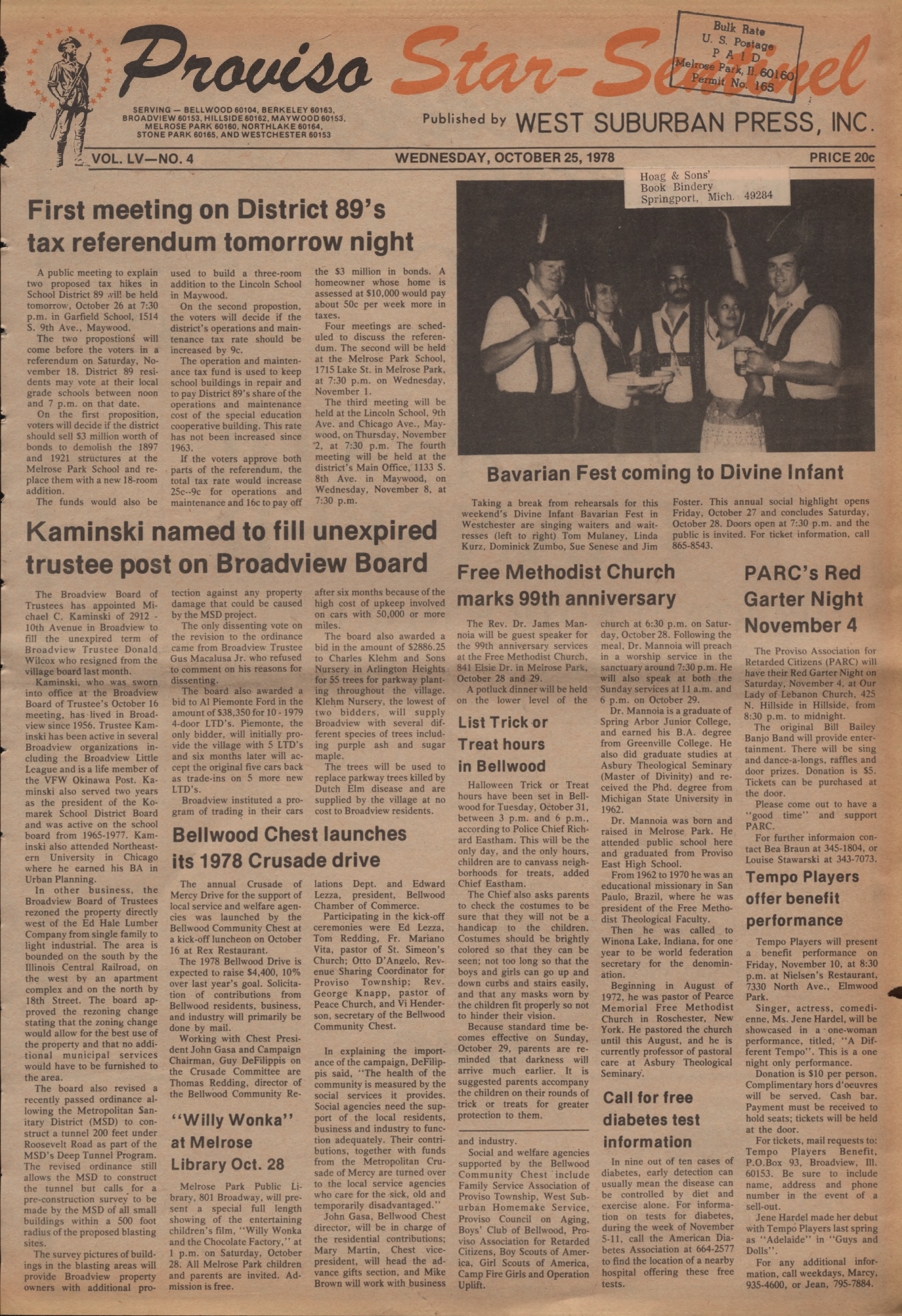 Proviso Star-Sentinel – 19781025