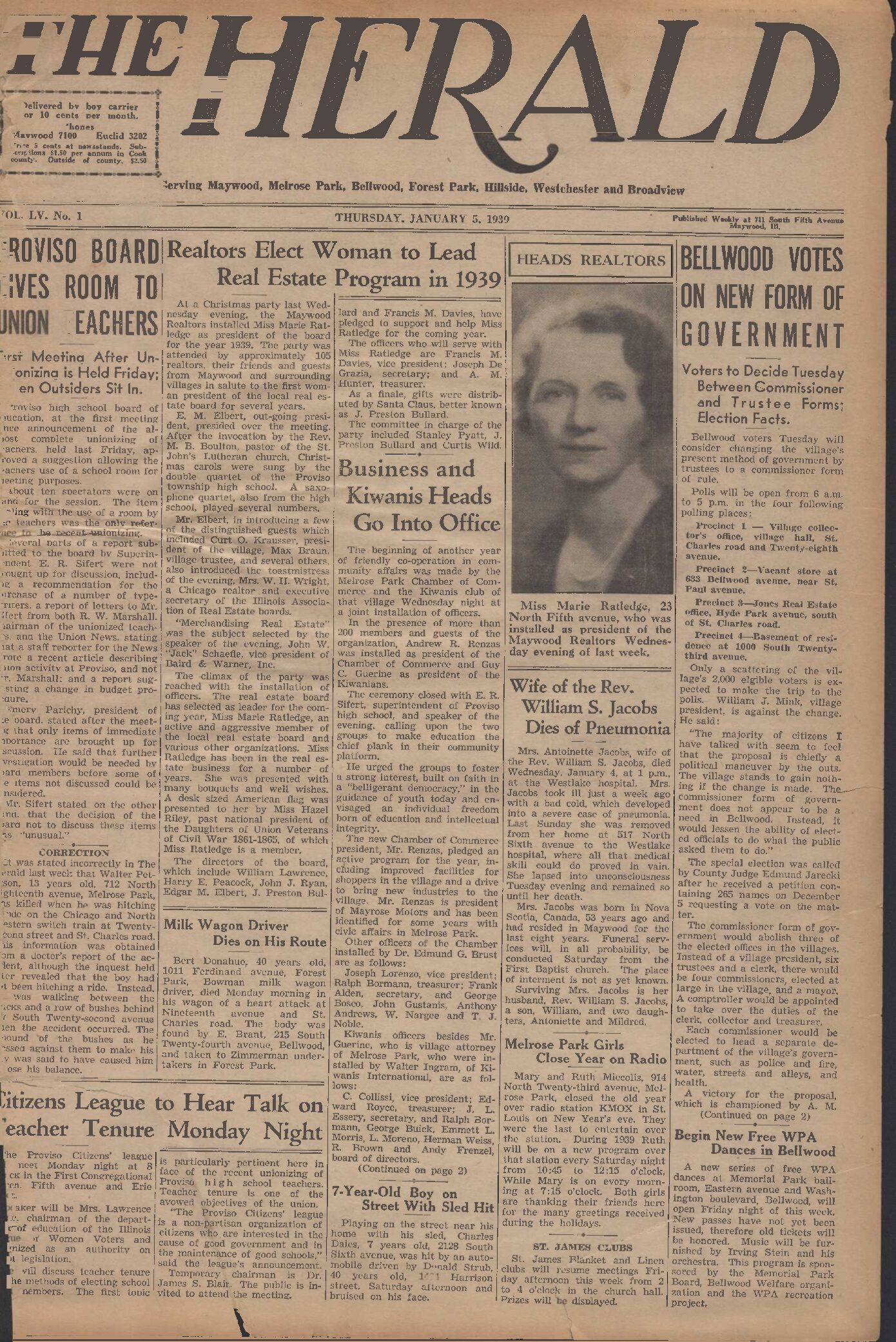 The Herald – 19390105