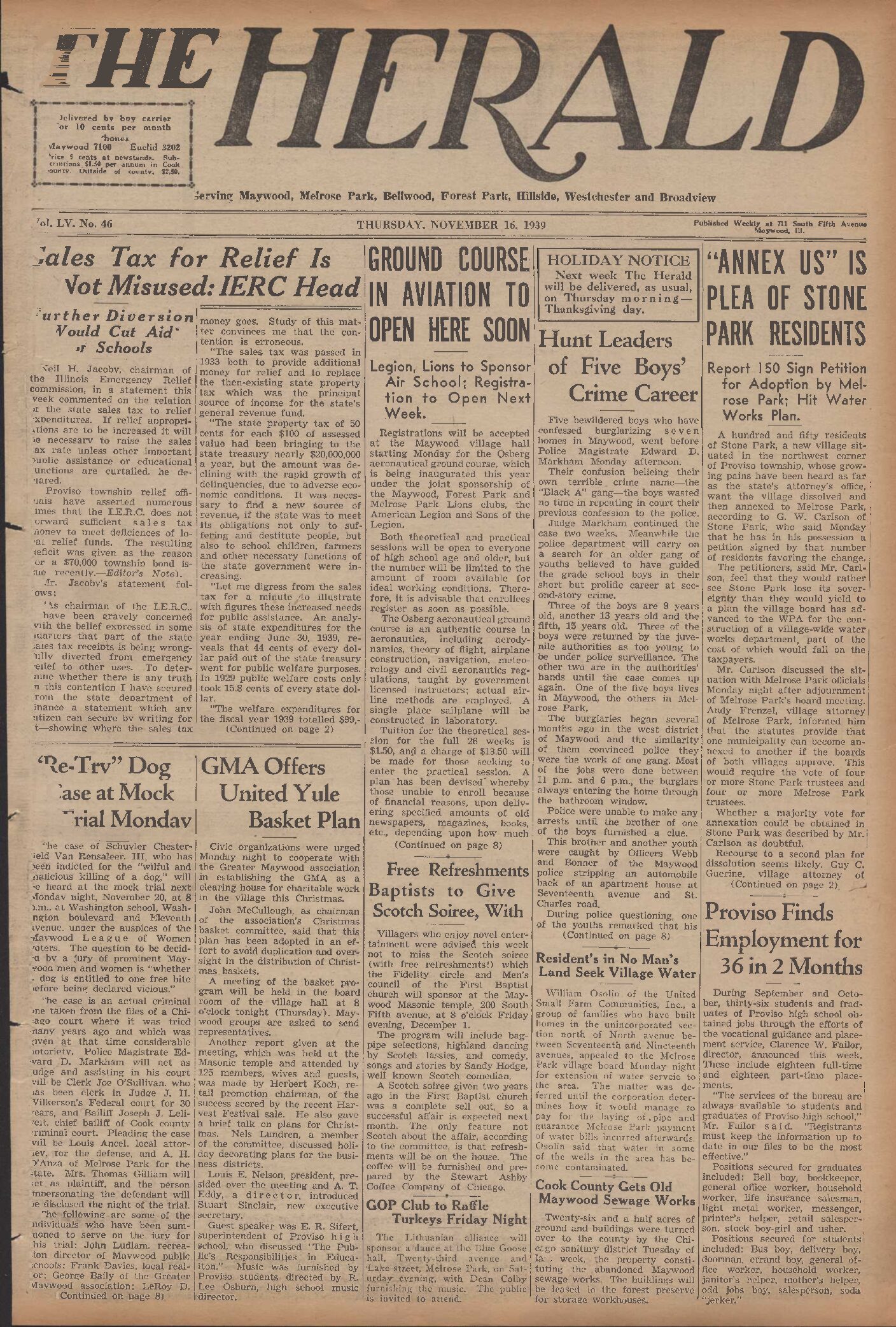 The Herald – 19391116
